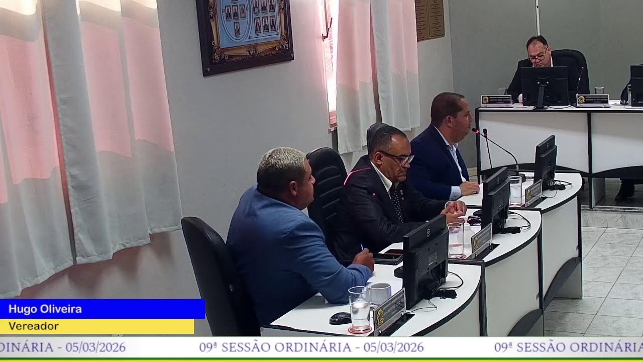 TRANSMISSÃO AO VIVO DA 9° SESSÃO DA CÂMARA MUNICIPAL DE AREIA BRANCA (QUINTA-FEIRA) 05/03/2026