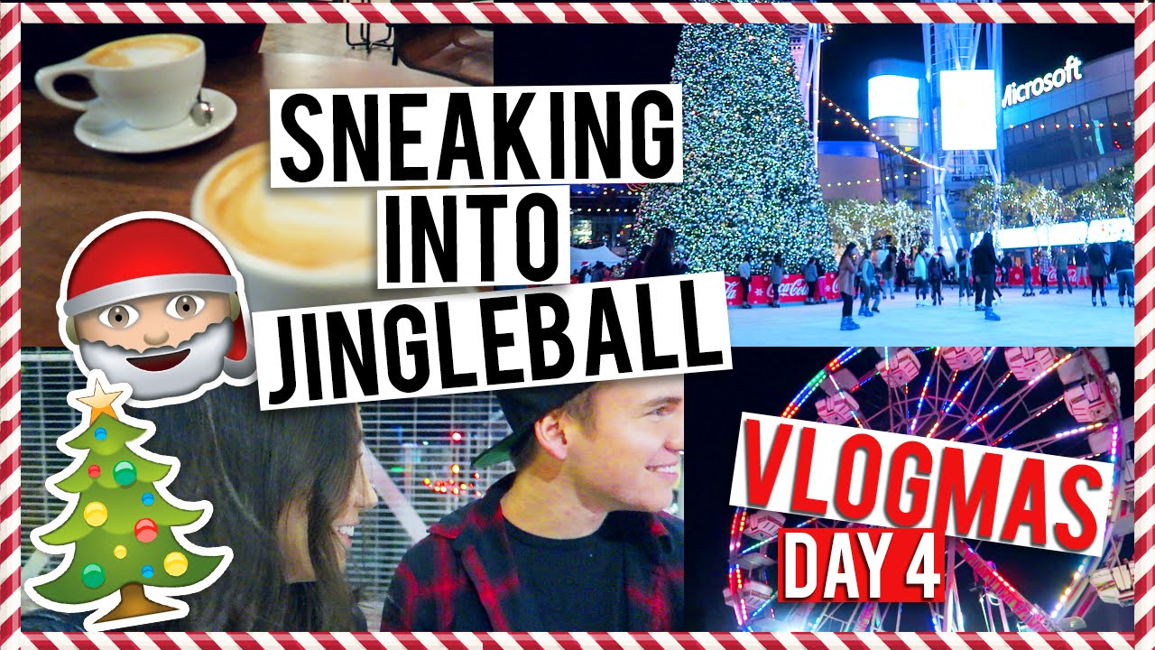 SNEAKING INTO JINGLEBALL?! | Vlogmas Day #4