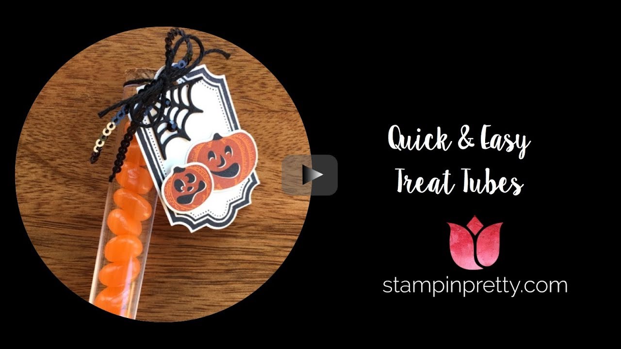 Quick & Easy Halloween Treat Tubes Tutorial