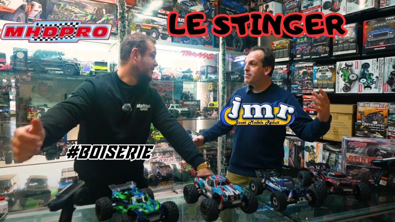 TEST AVEC LA BOISERIE DU STINGER BRUSHLESS 70KM/H 1/16 MHDPRO