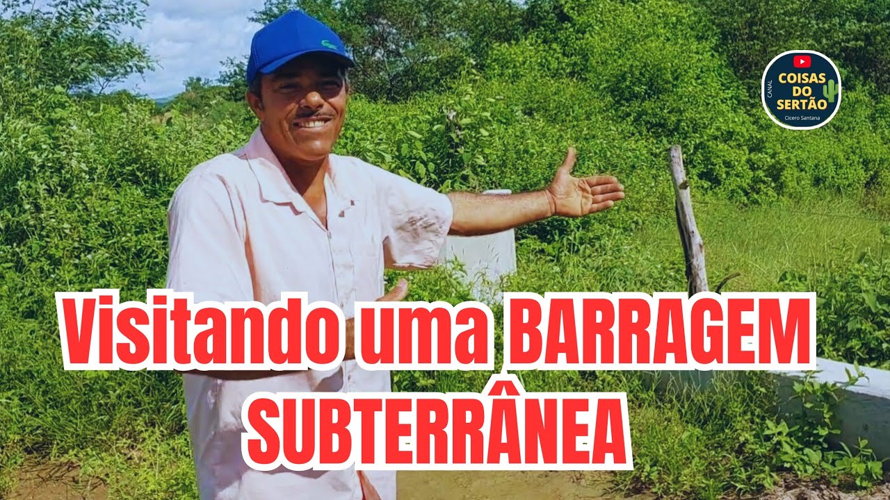 Barragem subterrânea construída pelo projeto SENAR/AL, de propriedade do agricultor Antônio Joaquim.