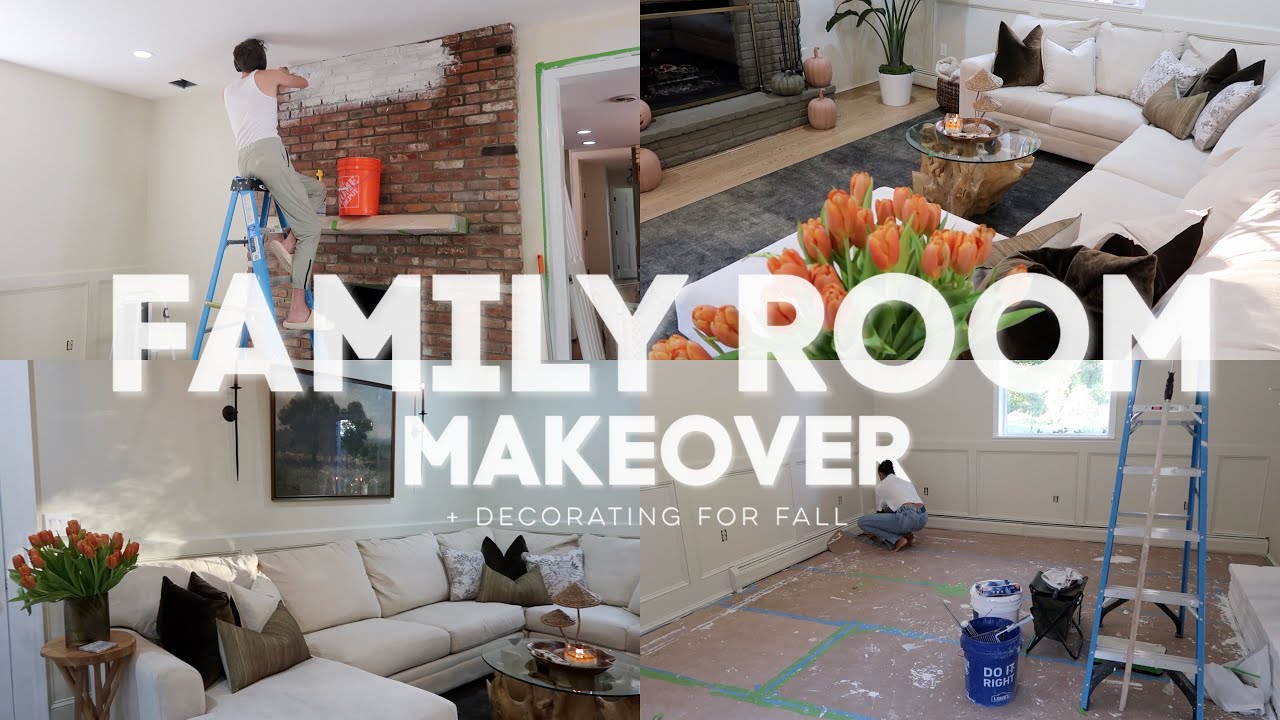 Our Living Room Makeover 🏡 Painting & Decorating for Fall 🍂