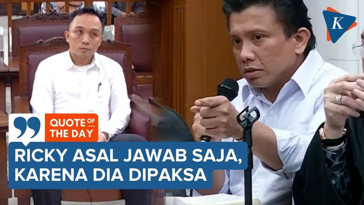 Sambil Tunjuk-tunjuk Ricky, Sambo Bantah Janjikan Uang Rp 500 juta