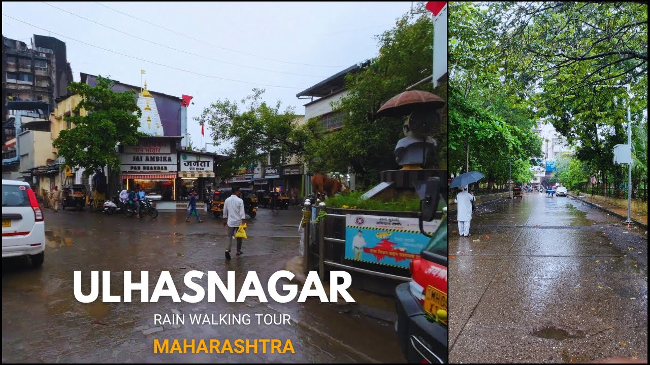 Ulhasnagar Rain Walk | Monsoon Street Tour | Maharashtra | 4K Video