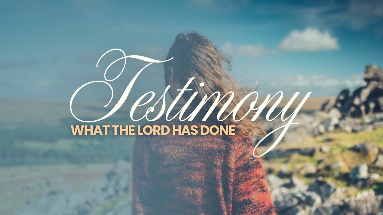 Testimony Week 1 - The Why