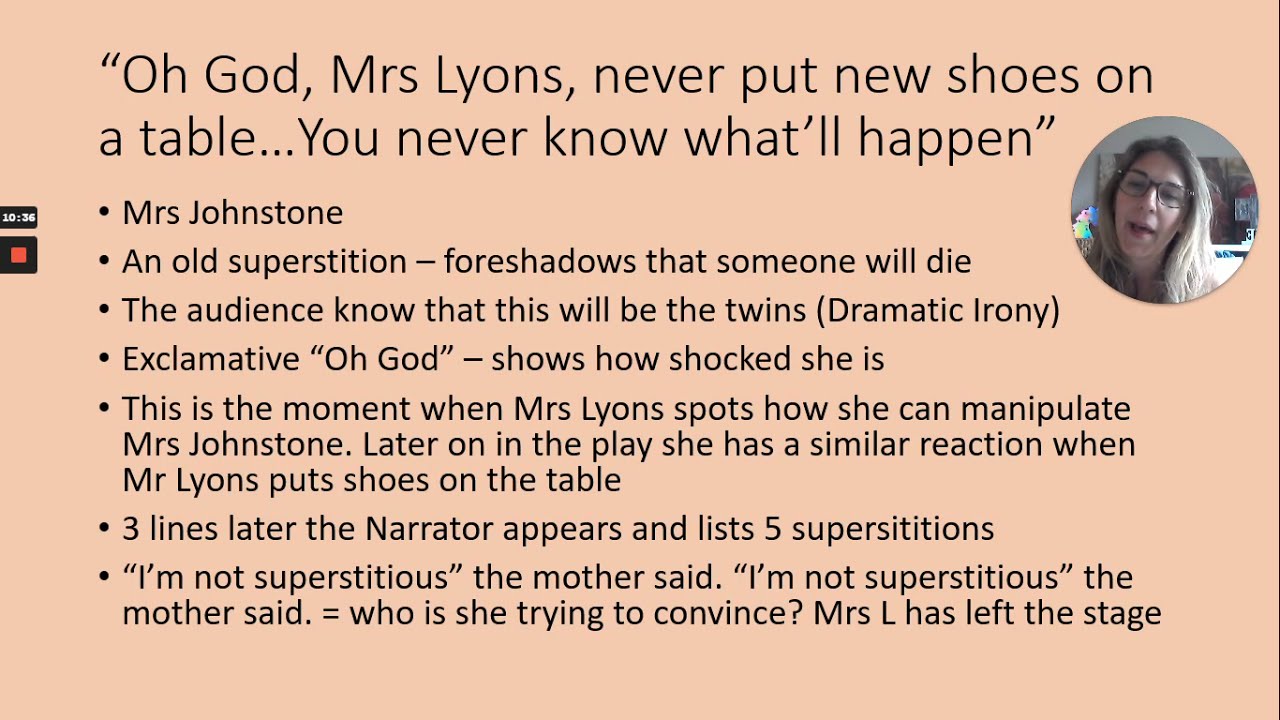 Blood Brothers Theme Revision - Superstition and Fate.