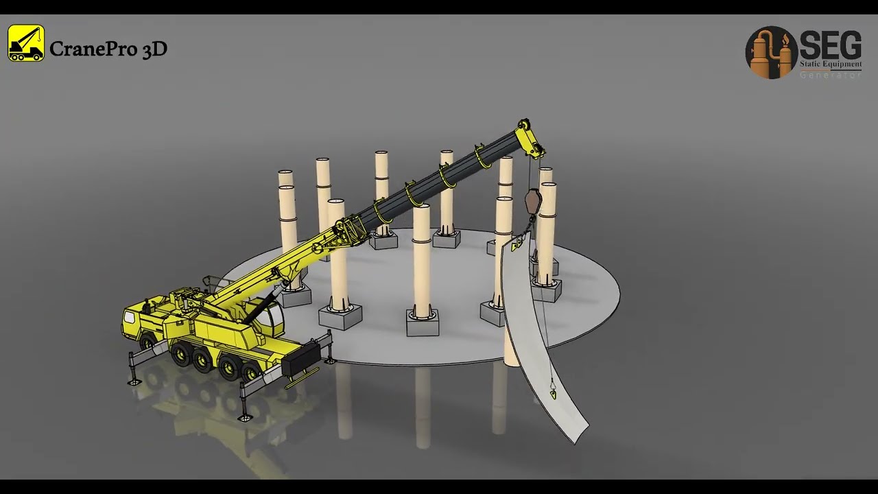 LPG Spherical Tank - CranePro 3D - Static Equipment Generator