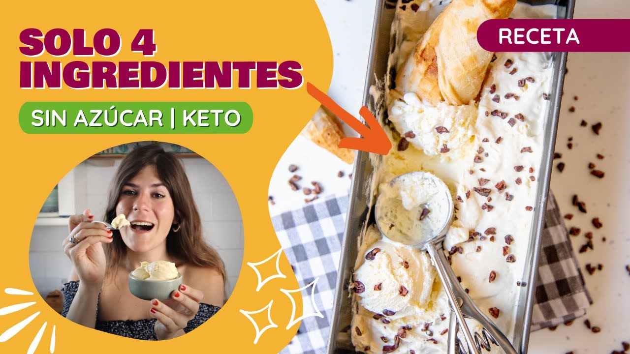 HELADO KETO de Vainilla casero 🍦 | Sin azúcar | Receta Keto con Laura