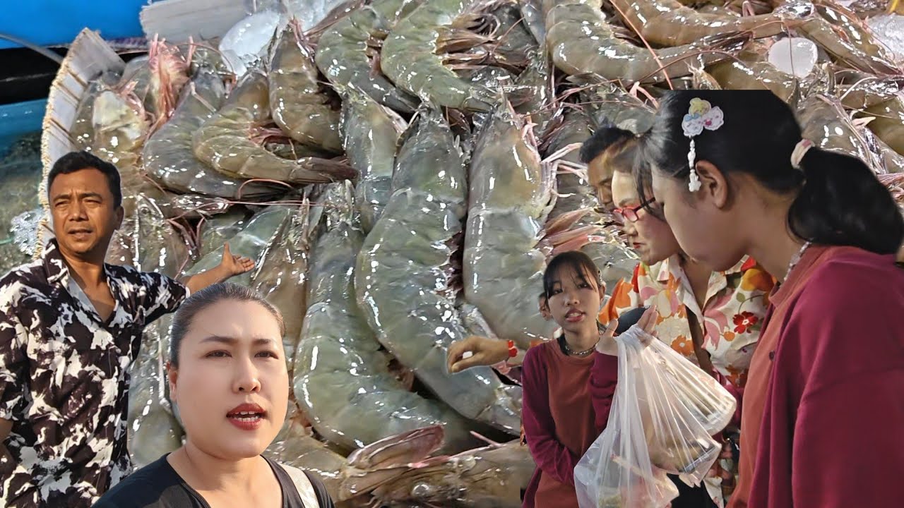 ตลาดอาหารทะเลสดๆใหม่ๆตัวใหญ่ๆ#ปุ๊แม่น้องหมิว 