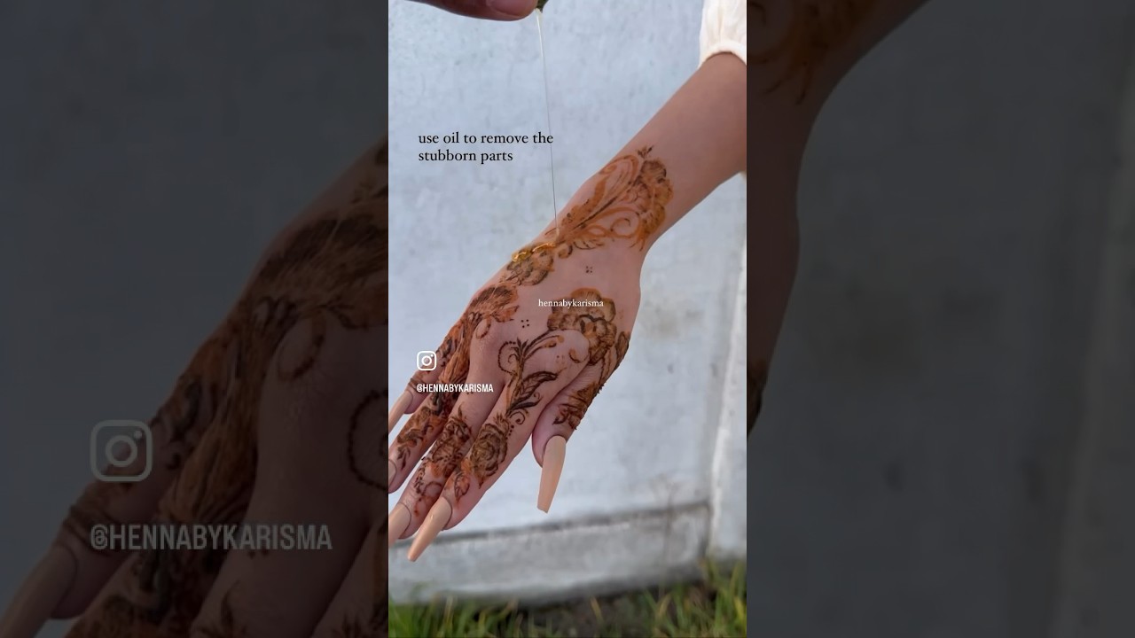 Henna Mehndi After Care tips | HennabyKarisma 