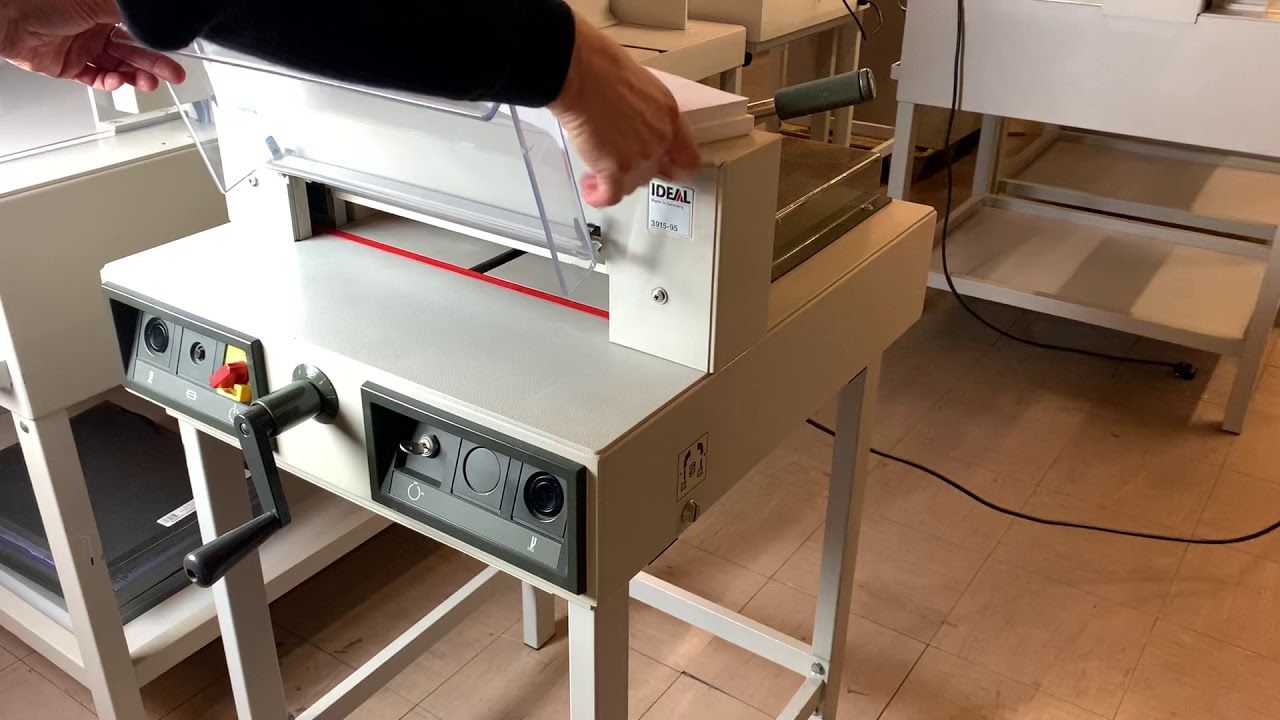 Serviced 2000 IDEAL 3915-95 Office Guillotine Paper Cutter Guillotine