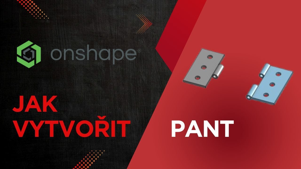 🎯 Jak udělat pant v Onshape – celý návod krok za krokem (15 min).‼️‼️‼️‼️