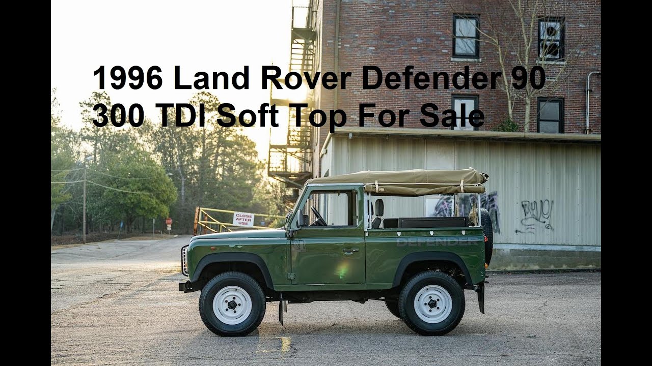 1996 Defender 90 300TDI Coniston Green Soft Top Walk Around Bulkhead Removal Kit For Sale Car Cave