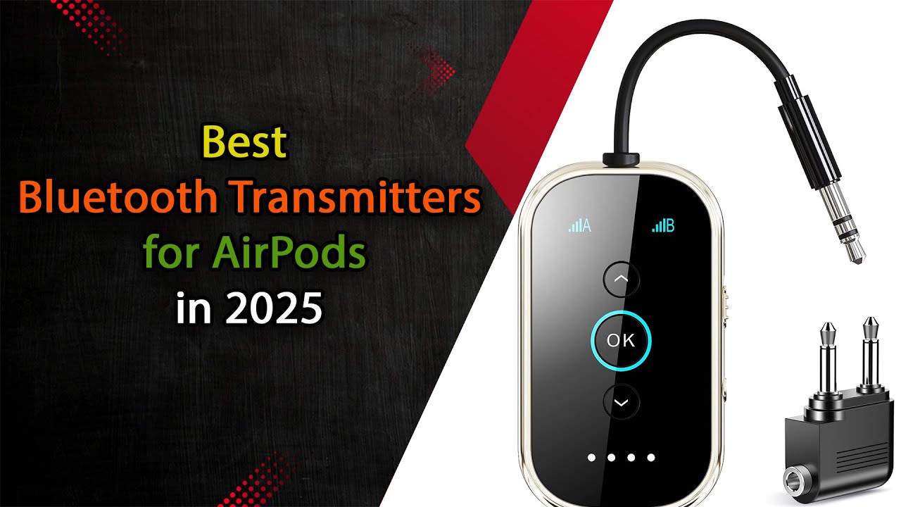 Top 5 Best Bluetooth Transmitters for AirPods 2025 🔥 | Connect Effortlessly Anywhere!