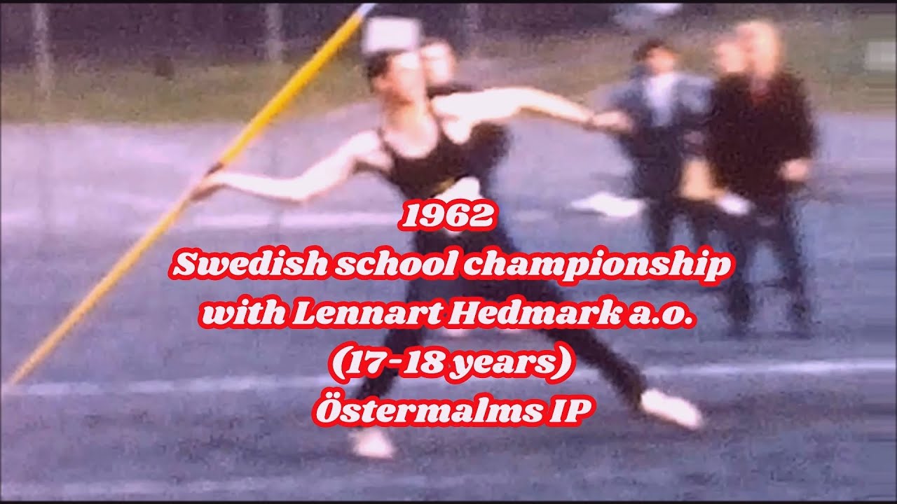 1962 Swedish school championships javelin with Lennart Hedmark a.o. (17-18 years) at Östermalms IP.