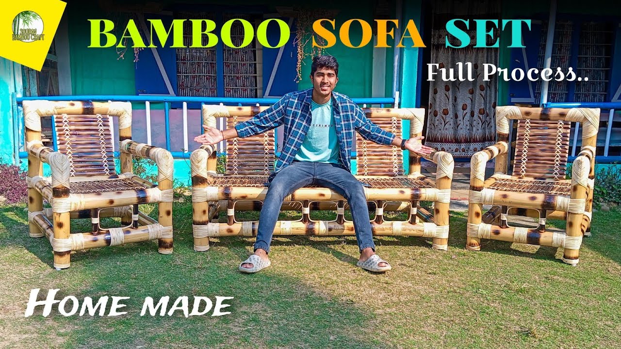 How to make a bamboo sofa set || बॉस से सोफा सेट कैसे बनाते है || Bamboo Craft ideas 2024