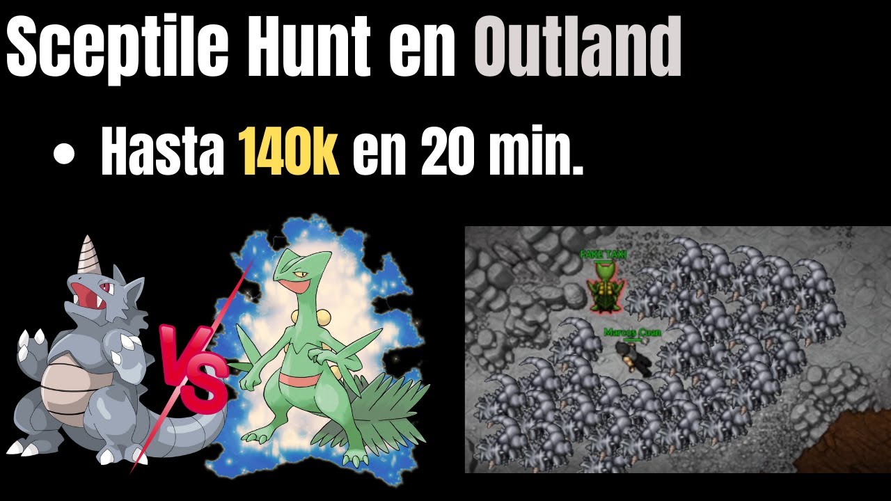 Pokexgames | Hunt para subir de nivel 150 a 250 con Sceptile y sacar para la VIP