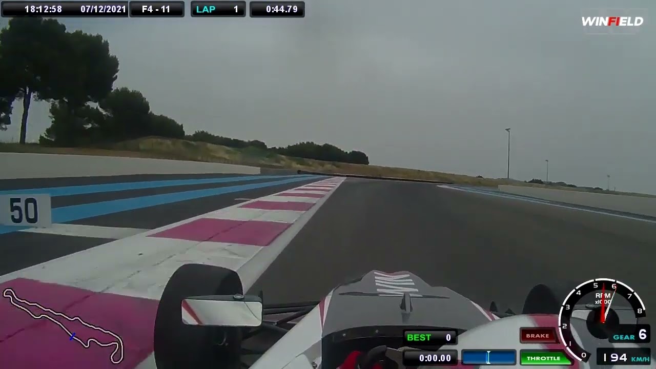 Onboard Formula 4 | Circuit Paul Ricard 3.8km