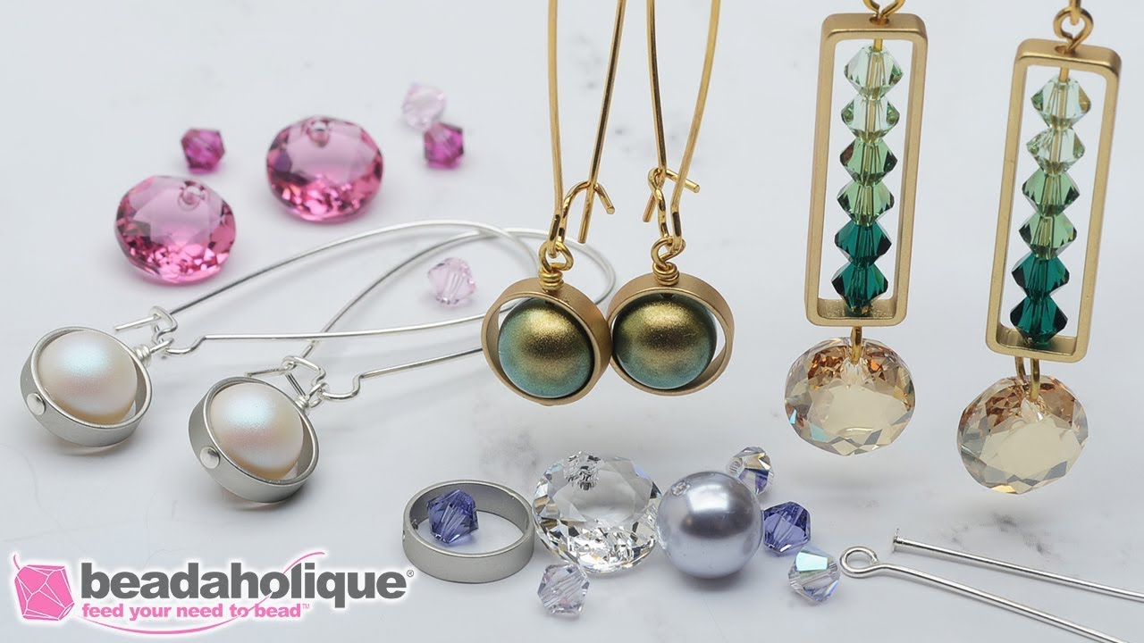 How to Make the Elegant Bead Frame Earring Duo Kits by Beadaholique