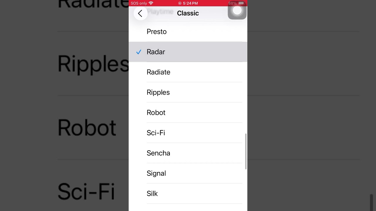 All classic ringtones sounds in iOS 26 (sorry for the message)