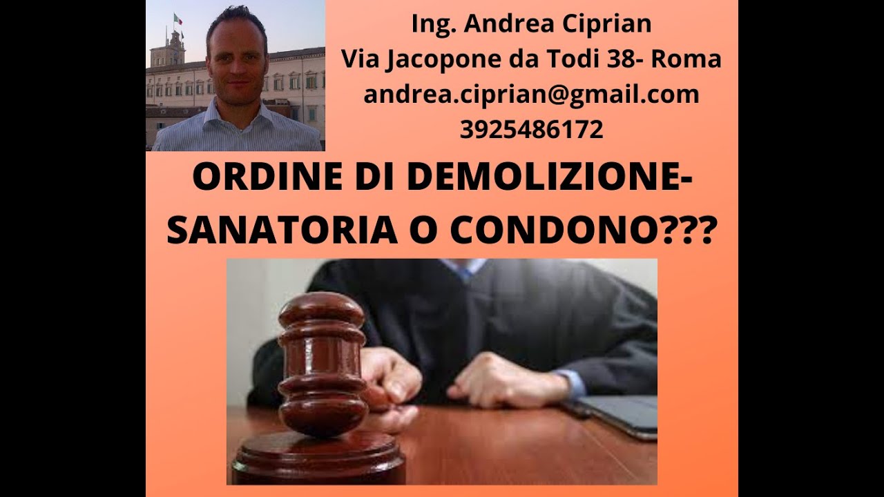 GLI ABUSI EDILIZI SONO SEMPRE SANABILI? EBBENE NO! L'ORDINE DI DEMOLIZIONE ESISTE E COME...