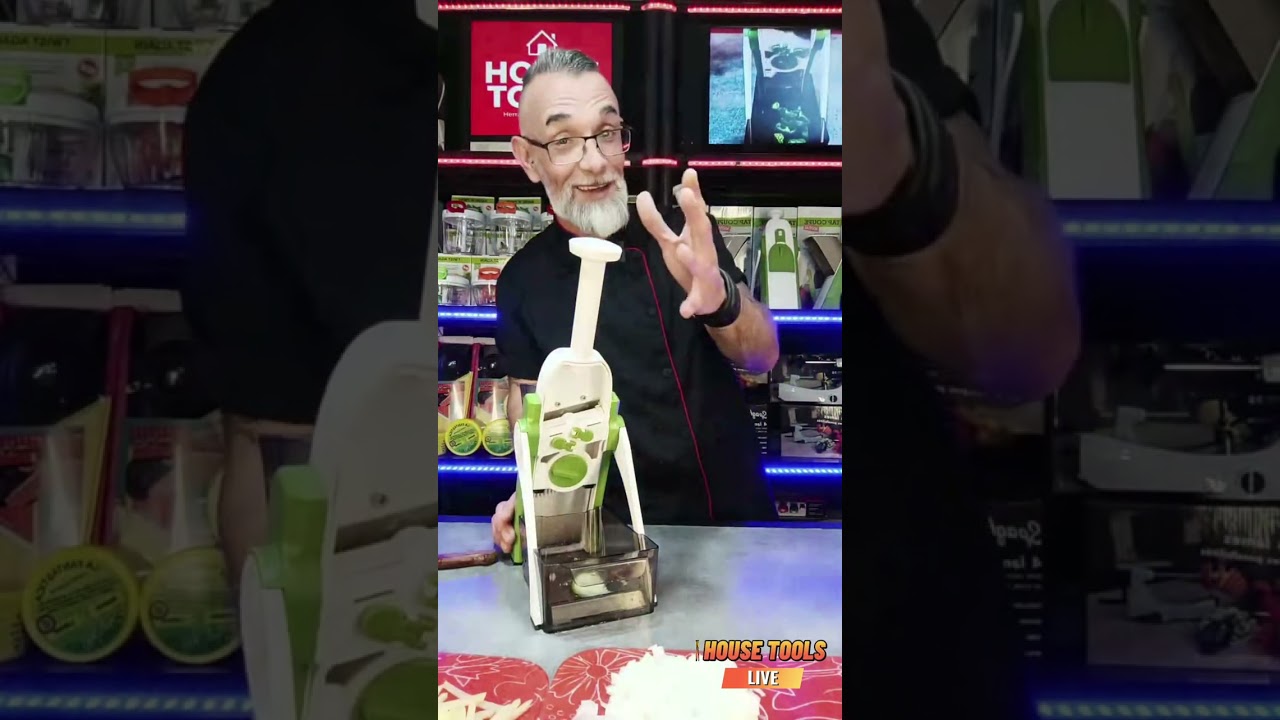 Brunoise de verduras con tu mandolina Tap coupe.