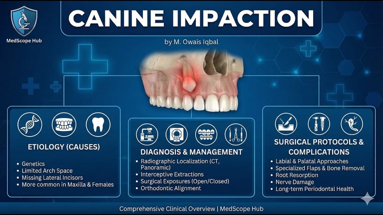 Canine Impaction in Dentistry | Etiology, Classification, Investigation & Treatment | BDS Guide