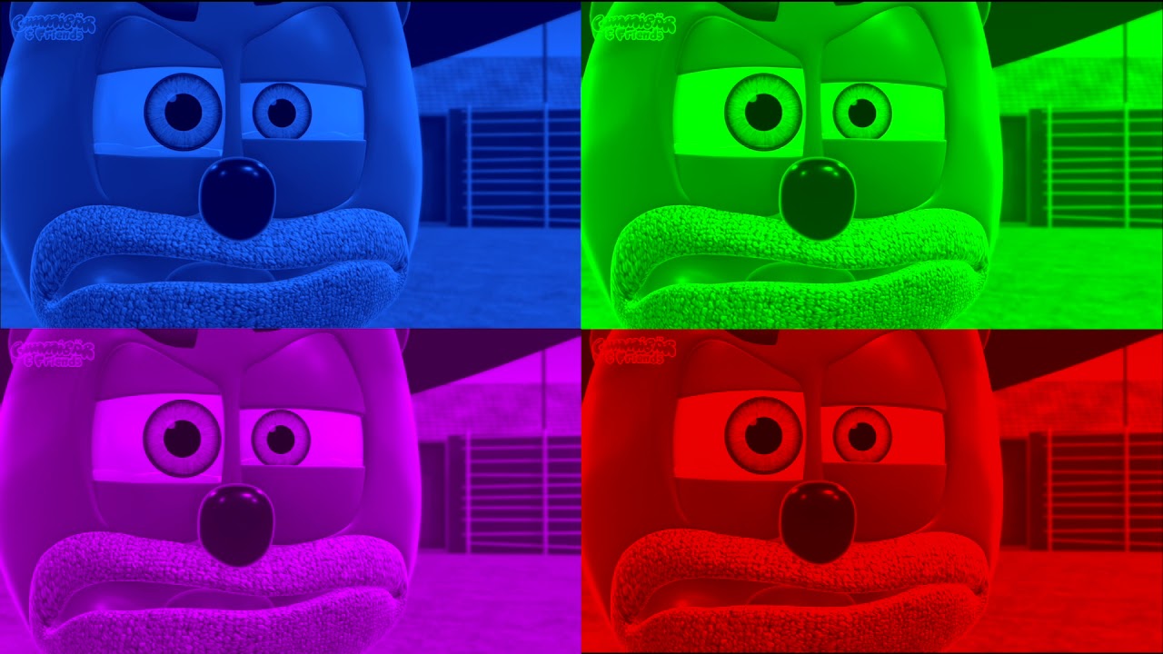 Ride 'Em Gumboy! (4 COLORS at Once!) Gummibär - Gummy Bear Show MANIA