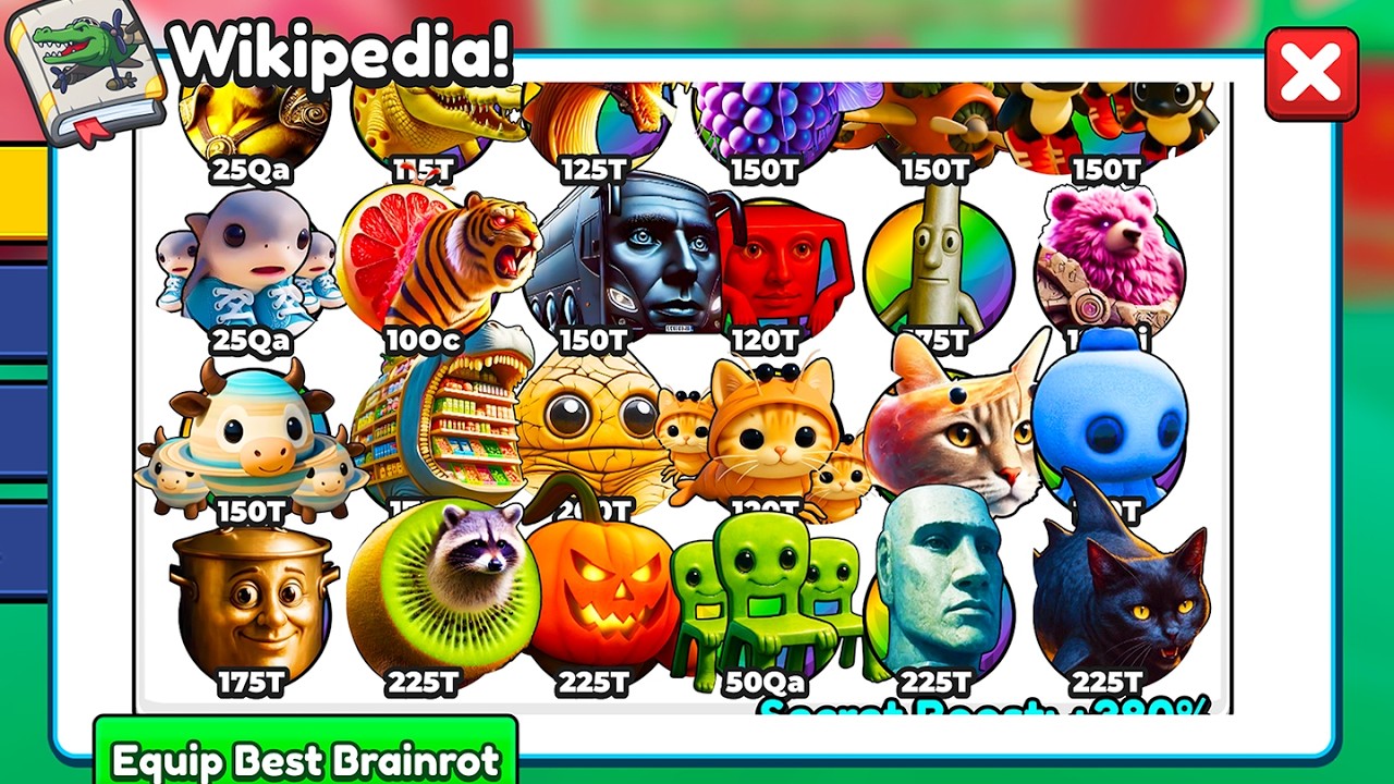 Как открыть все секретные BRAINROT в Brainrot Evolution! (Roblox)