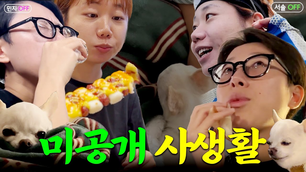 이틀 동안 강아지 봐주는 고모 브이로그