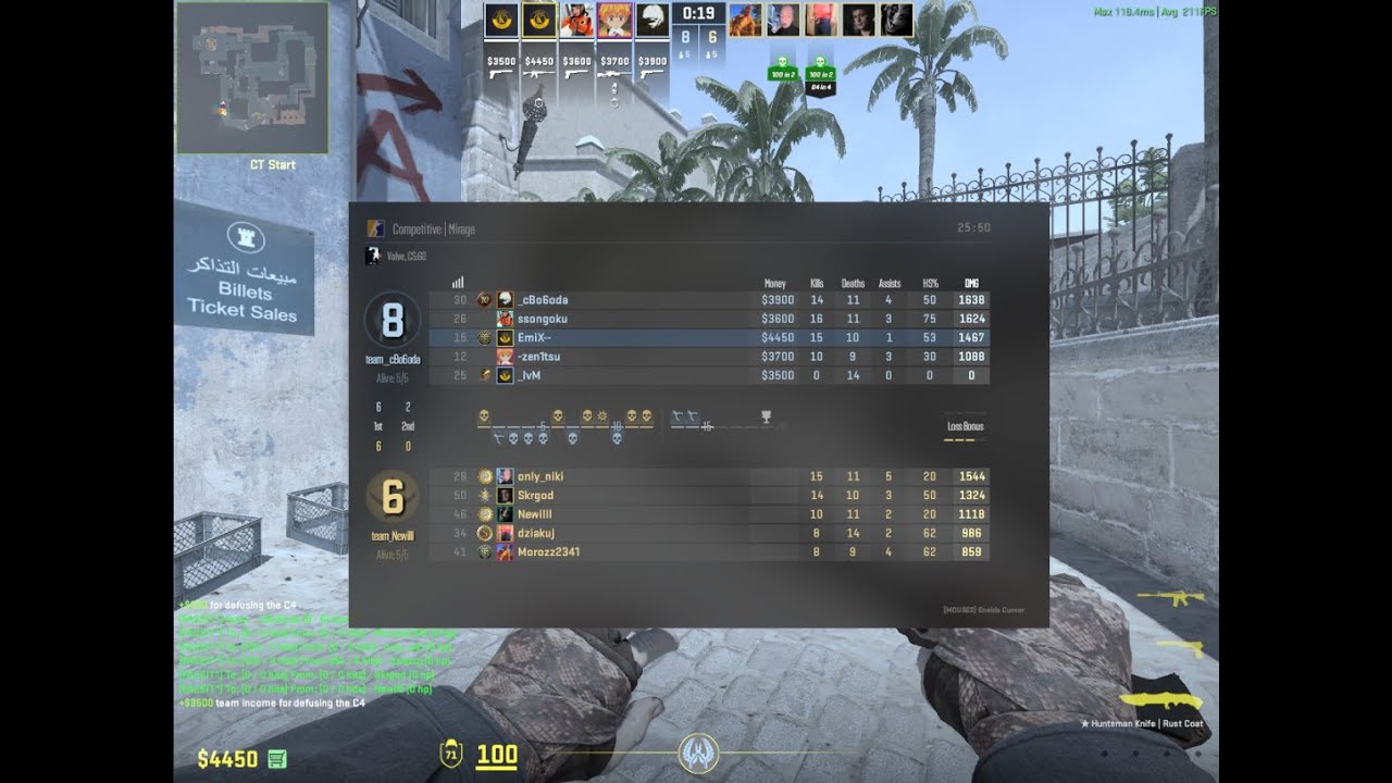 LEVEL 10 FACEIT / PRACC WITH TEAM