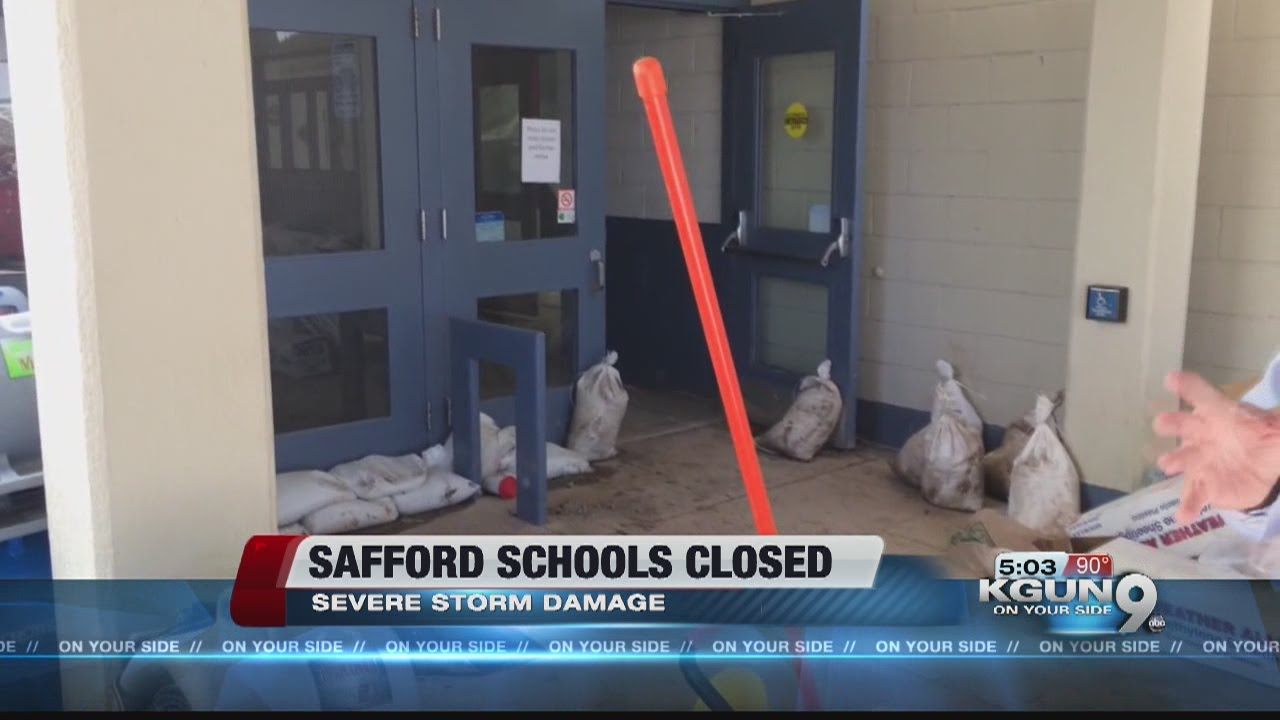 Storm damage shuts Safford schools for two weeks