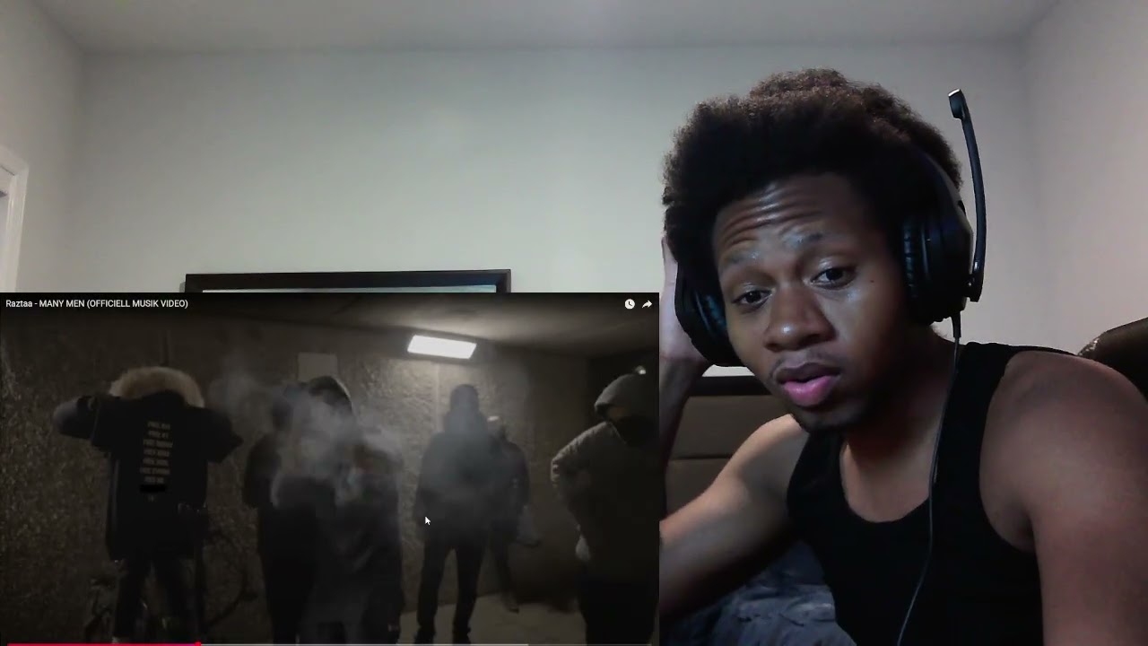 American Reacts To Swedish Rap Raztaa - MANY MEN (OFFICIELL MUSIK VIDEO)