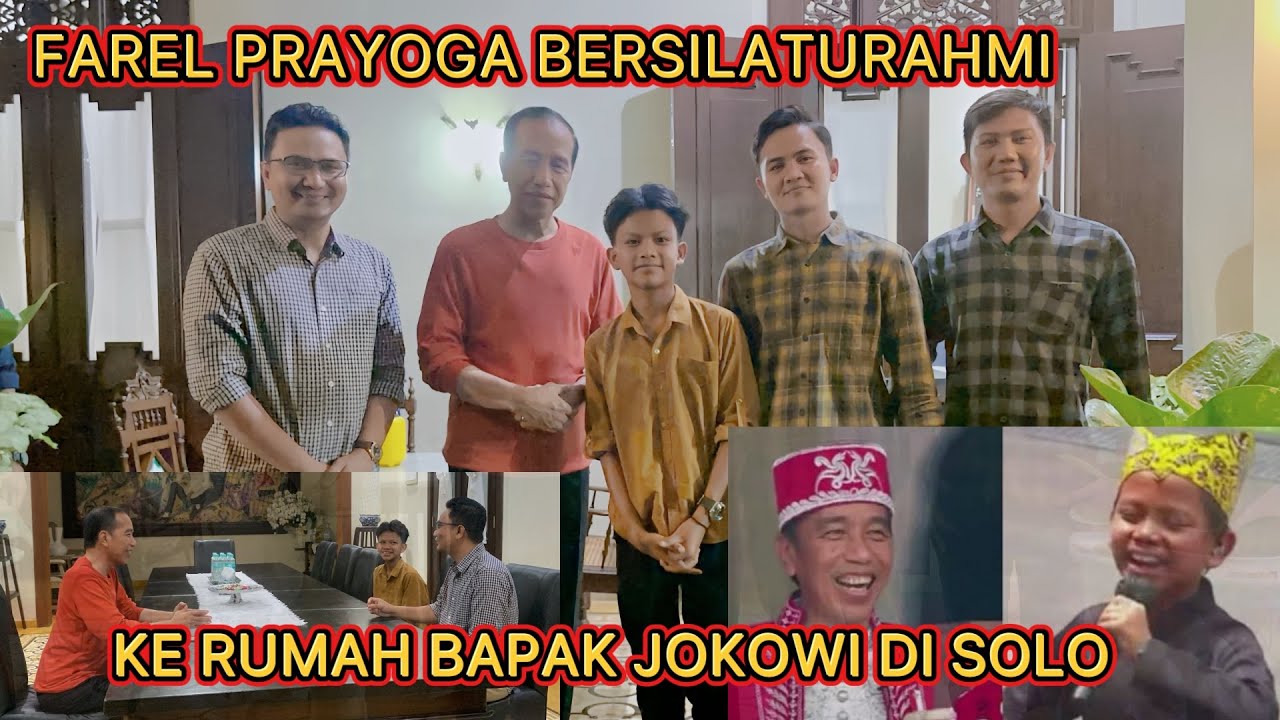 MOMENT FAREL PRAYOGA BERSILATURAHMI DI KEDIAMAN BAPAK JOKO WIDODO | SOLO