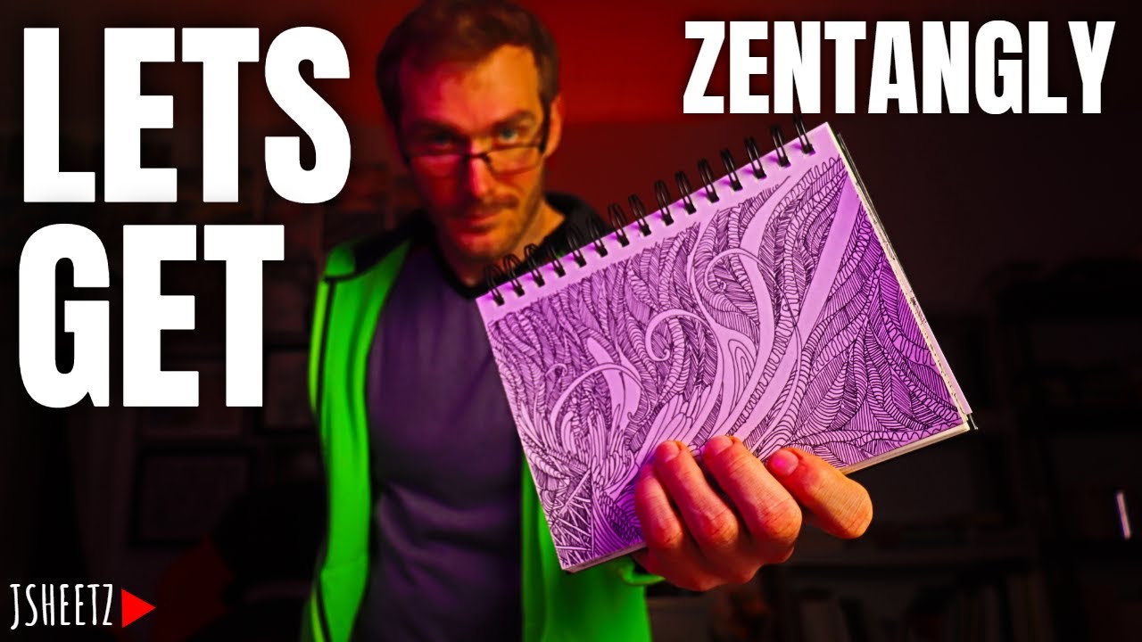 Lets Get Zentangly | Zentangle Drawing With Jsheetz