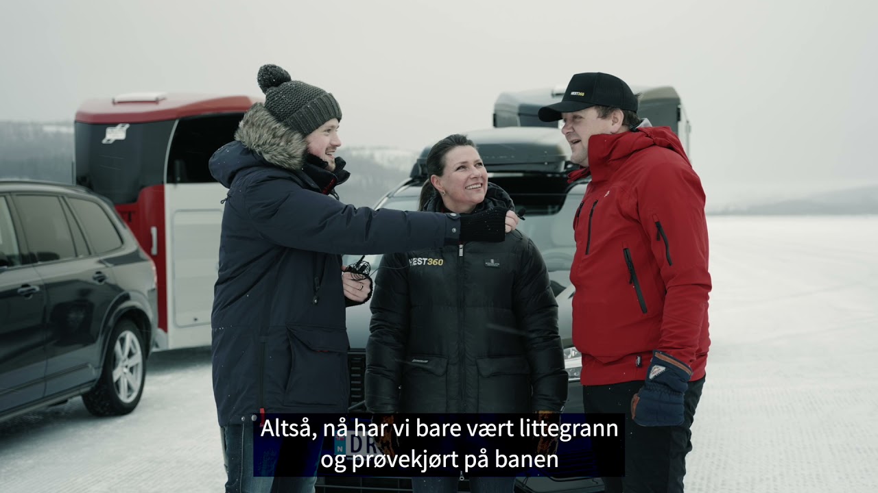 Hest360 m&oslash;ter Broom p&aring; glattisen med Ifor Williams hestehenger