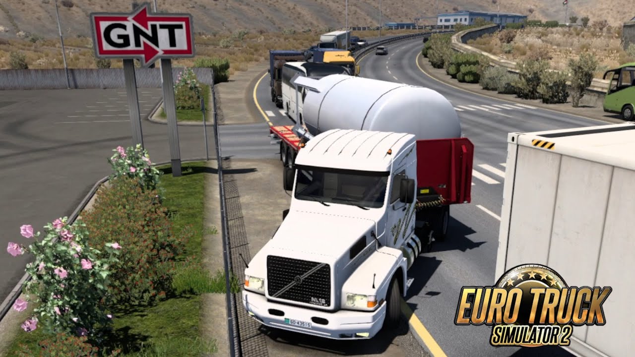 Euro Truck Simulator 2 Promods Map Middle East Volvo NL12 Tanque Reservatório 