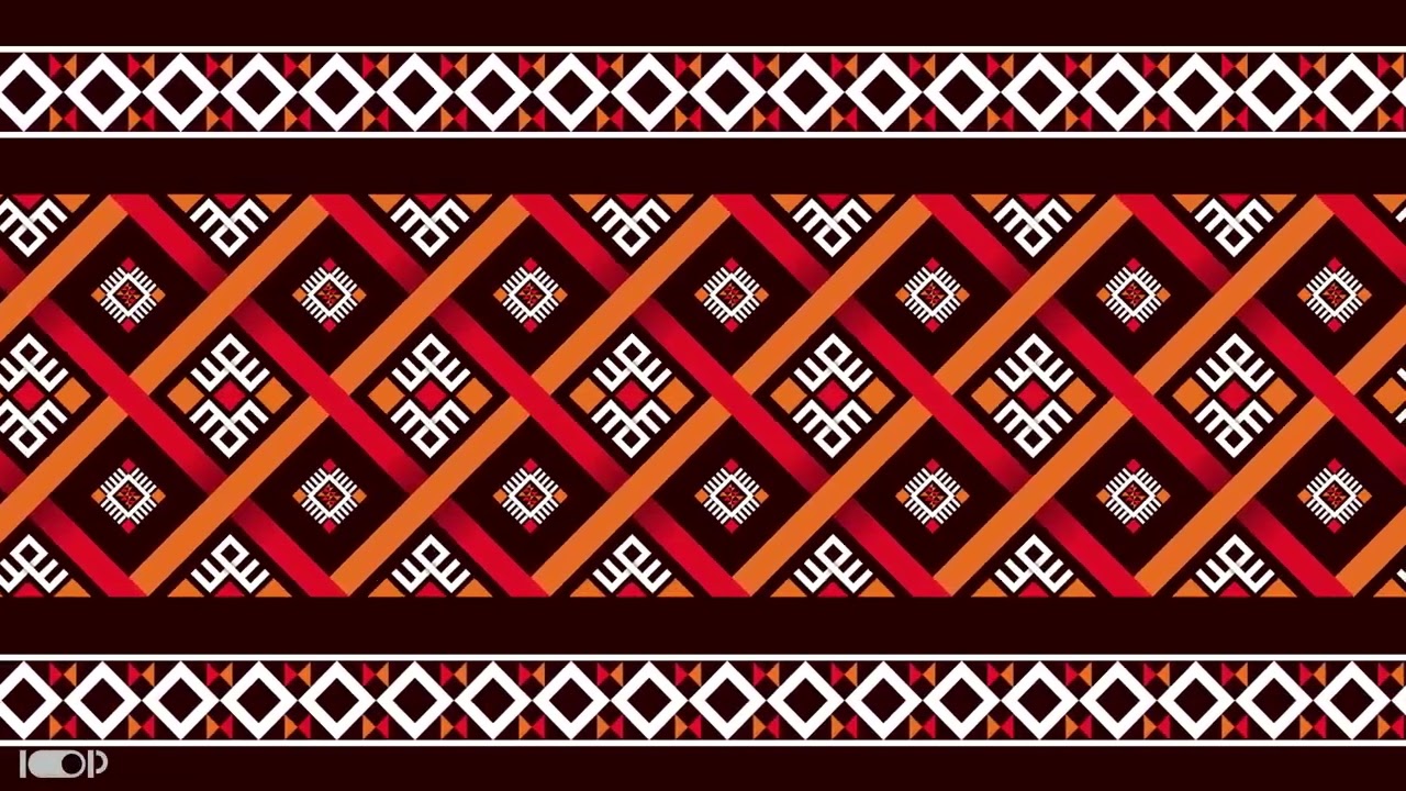 ETHNICX BOHO PATTERN WITH GEOMETRIC BACKGROUND LOOPING || loop N loop