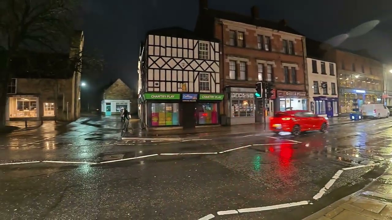 A rainy night in Morpeth