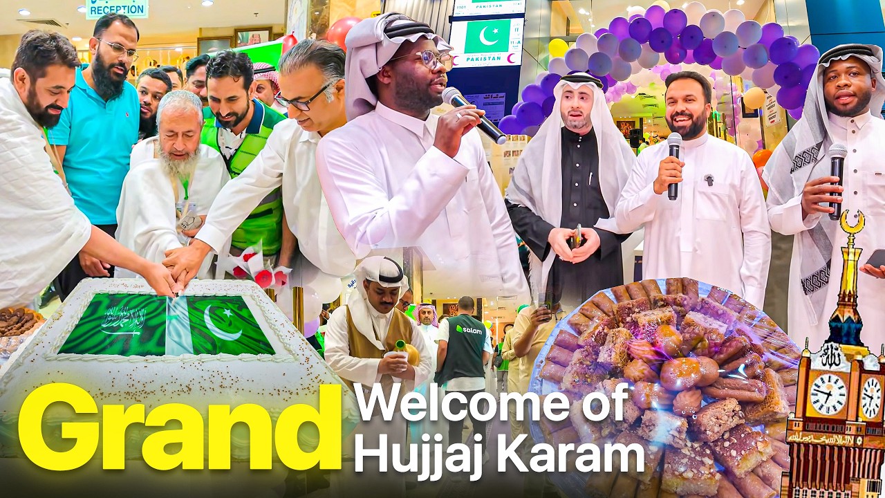 BEST GRAND Welcome 🎉 of Pakistani Hujjaj 🇵🇰😱 in Makkah for Hajj 2026 🤍