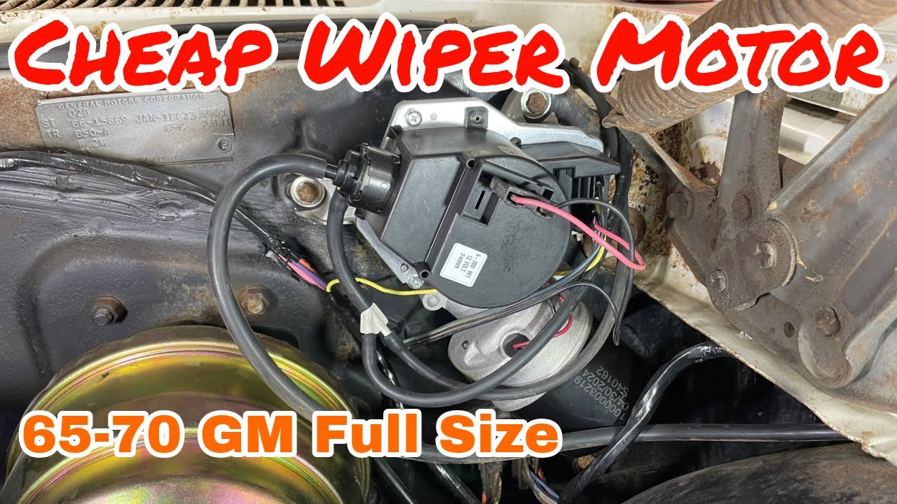 CHEAP Wiper Motor Swap - 1965-70 GM Full-Size - Impala, Bel Air, Biscayne, Caprice