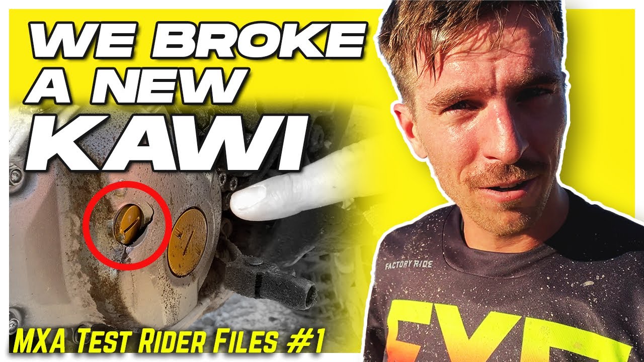 We Raced the All New 2021 Kawasaki KX450X at Lake Havasu Worcs - MXA Test Rider Files #1