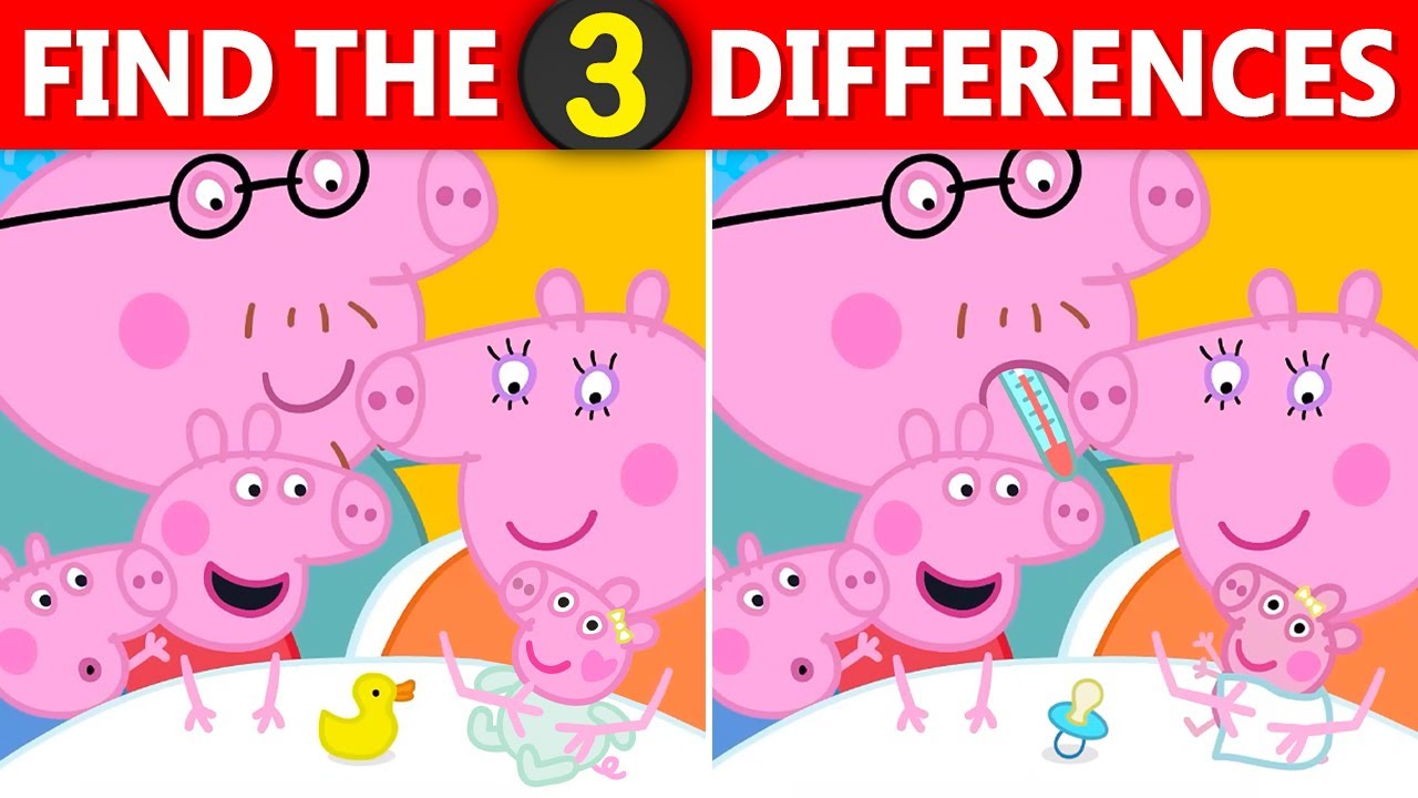 🐷 Can You Find the Difference in These Peppa Pig Scenes? 🔍 Only Experts Spot Them! | Quiz DingDong