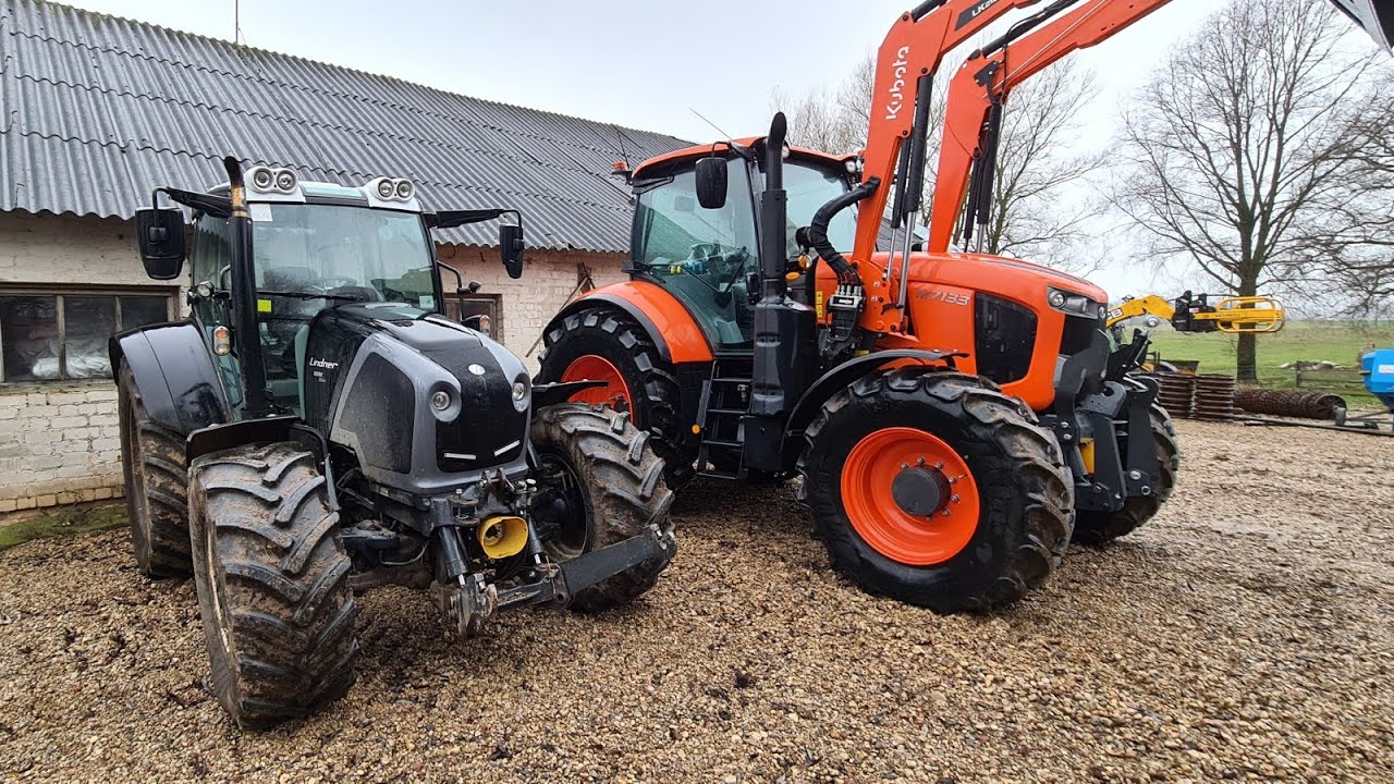 2020 autumn#34 kubota m7133 demo, avim jau žiema.