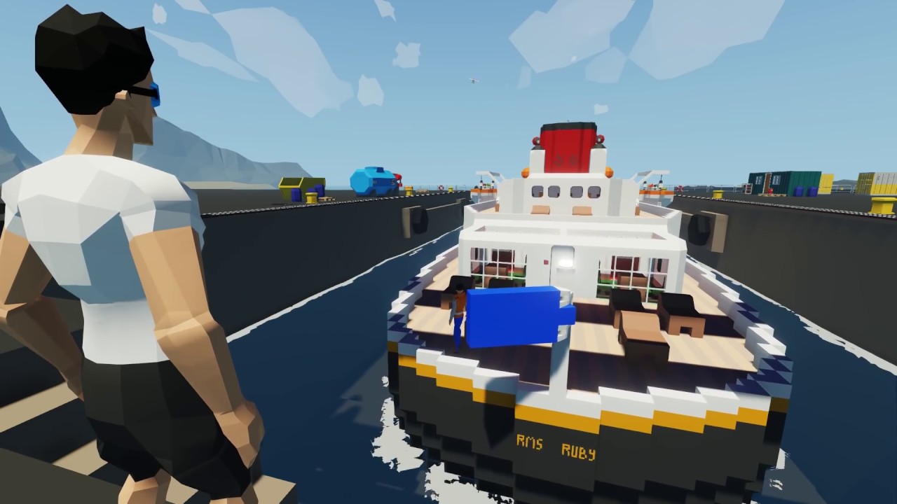 I Went on a Cruise Ship During a Storm in Stormworks Multiplayer Gameplay