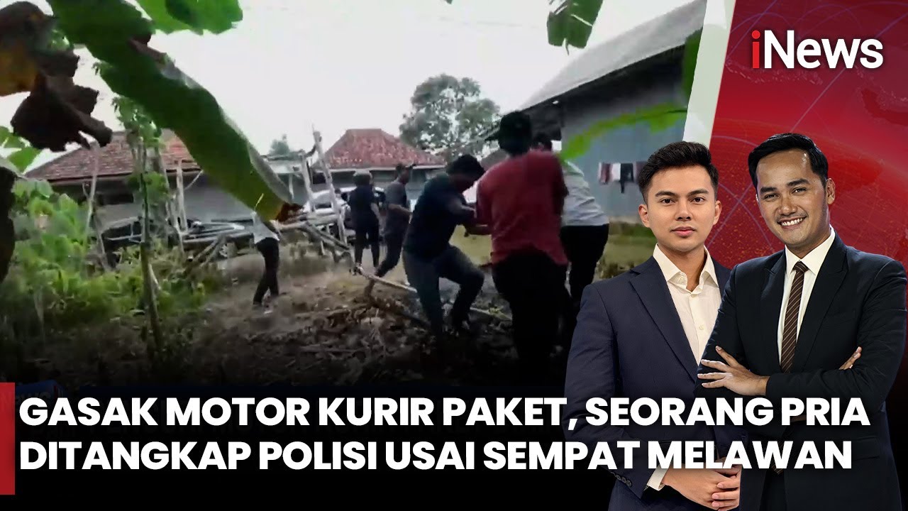 Polisi Ringkus Pencuri Motor Kurir Paket, Penangkapan Dramatis karena Pelaku Melawan | iNews Pagi