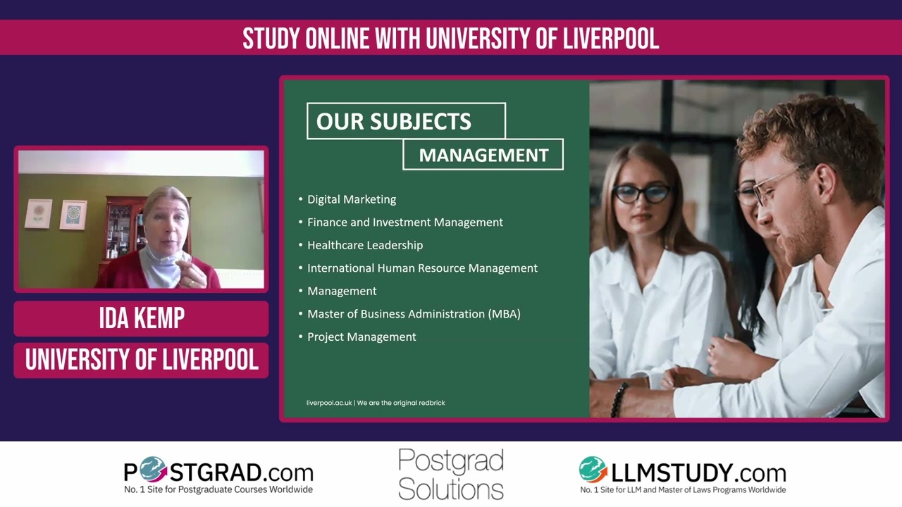 Postgrad Insights- Study Online with University of Liverpool