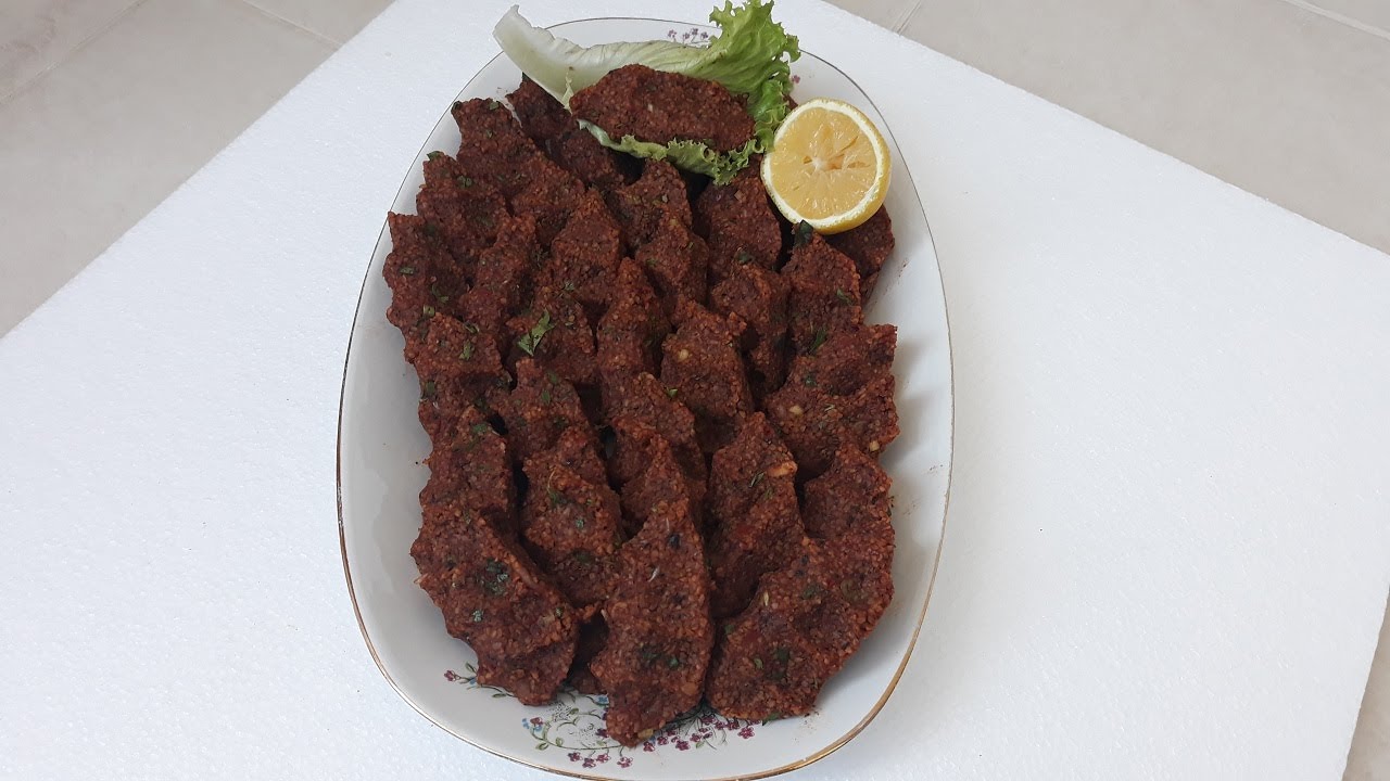ETSİZ KOLAY ÇİĞ KÖFTE EVDE NASIL YAPILIR🔴🥬