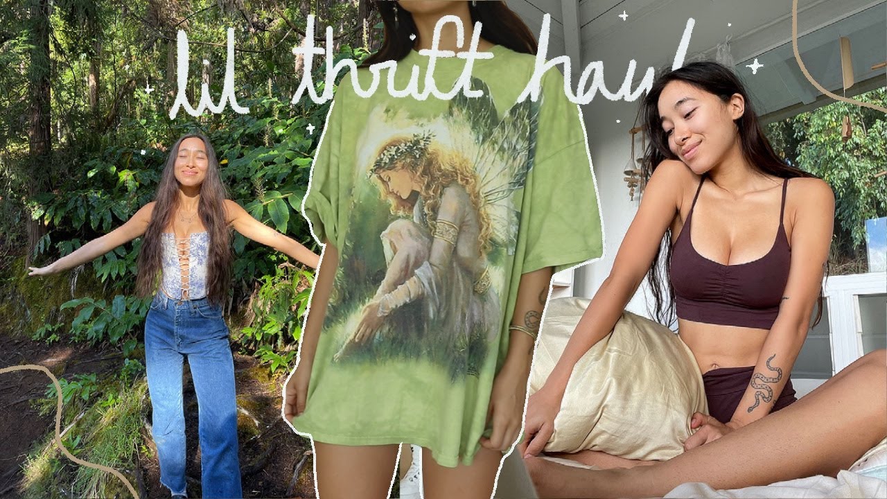 Thrift Store Haul | crunchy forest nymph edition