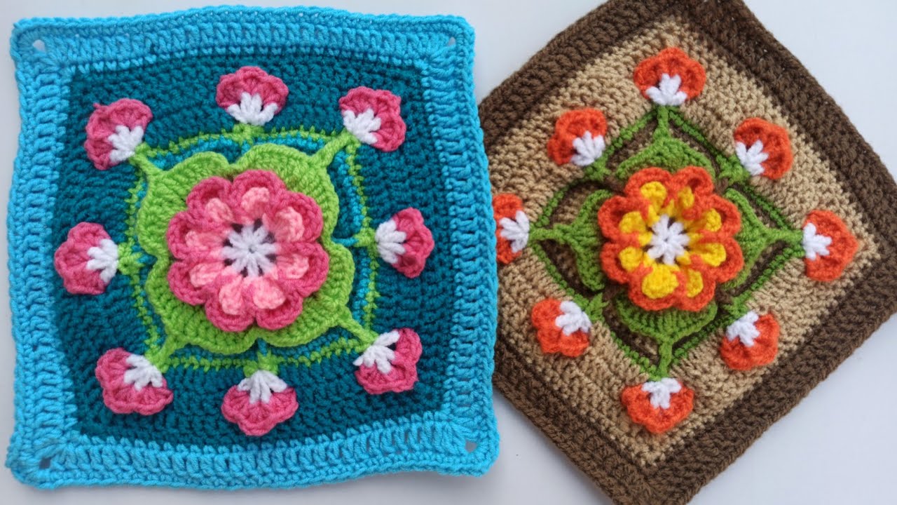 موتیف ماندالا | mandalacrochet | motifmandala |  موتیف قلاب بافی   موتیف گل برجسته | 3dmotif 🌹😍